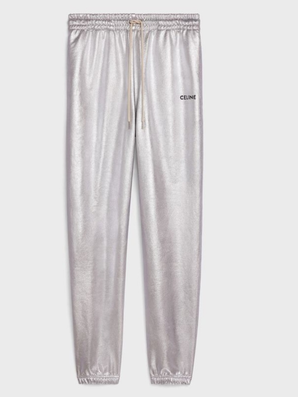 Celine Embroidered Track Pants In Cotton Fleece